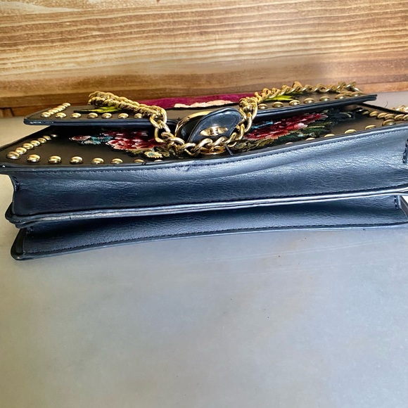 Kiss Me Couture 💋 Vegan Leather Floral Bag - Picture 13 of 16